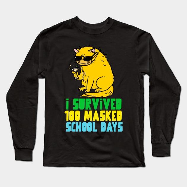 I survived 100 masked school days Long Sleeve T-Shirt by G-DesignerXxX